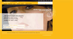 Desktop Screenshot of muenchner-kosmetikschule.de