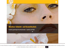 Tablet Screenshot of muenchner-kosmetikschule.de